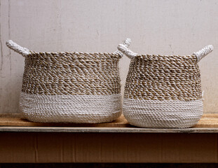 Boho White-Base Planter Set © nugrandesign
