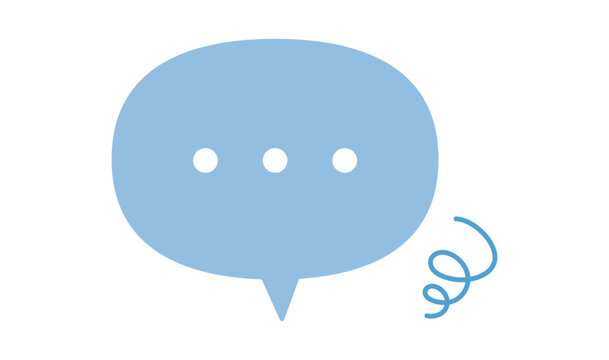 沈黙や無視、既読スルーのイメージの吹き出し