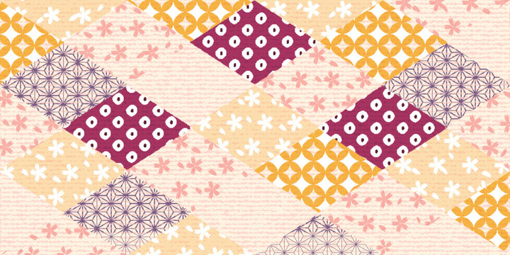 Traditional Japanese Patterns With Cherry Blossom Motifs