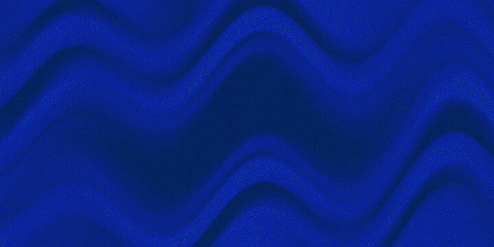 abstract blue background emphasizes the strength of the surface, made of a rough metallic material and a rhythmic sinusoidal wave pattern.