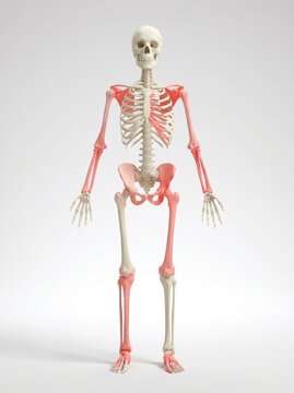 Clear anatomical representation of the human appendicular skeleton.