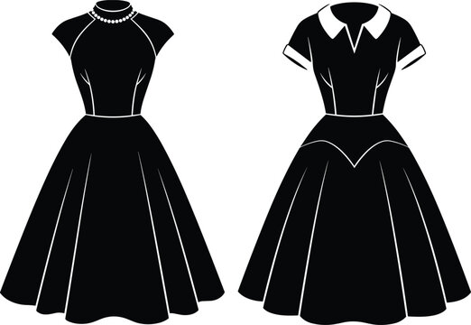 Elegant Fashion Silhouette of a Woman in a Flowing Off Shoulder Gown with Long Wavy Hair and Delicate Decorative Ribbons