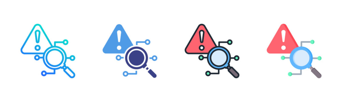 Root Cause Icon Set Multiple Style Collection