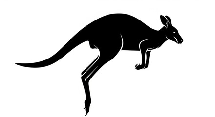 Fototapeta premium kangaroo vector illustration