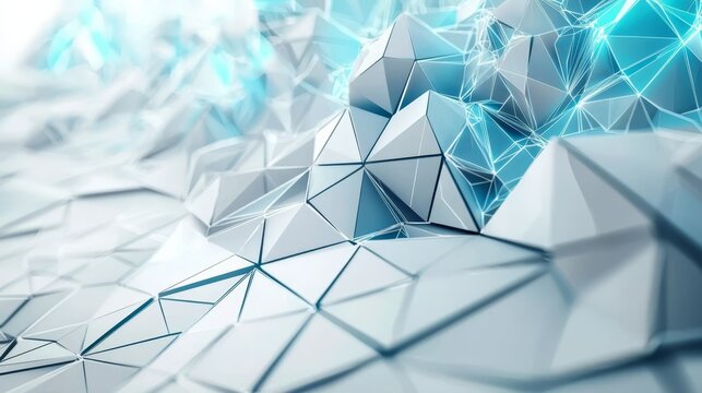 A mosaic pattern composed of polygons and lines.
