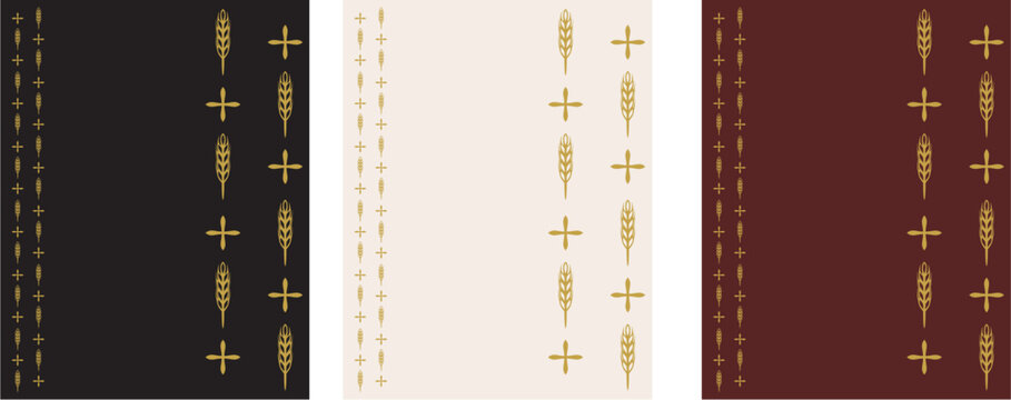 Catholic Background Cross and Vertical as Lines