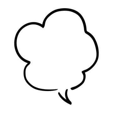 ペンの手書き吹き出し_黒