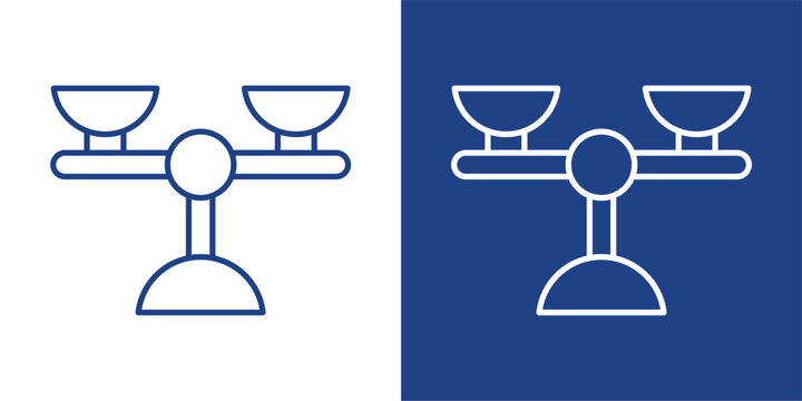 Fairness Blue And White Icon Style Collection