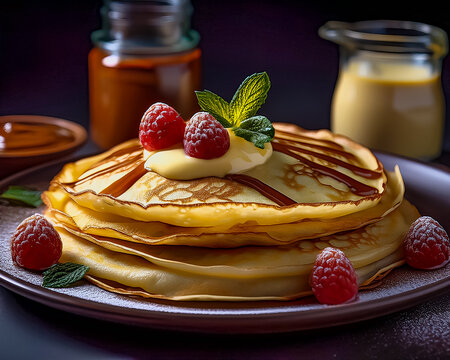 Crepes mit Fr&uuml;chte