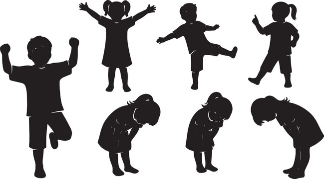Kids Playing Simon Says Game