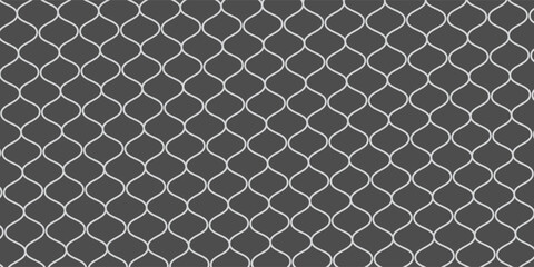 Fototapeta premium Net pattern. Rope net vector silhouette. Soccer, football, volleyball, tennis and tennis net pattern. Fisherman hunting net rope texture or pattern. eps 10