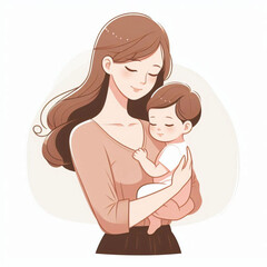 Obraz premium mother and daughter
