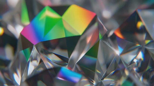 Close up Diamond Fractile Rainbow