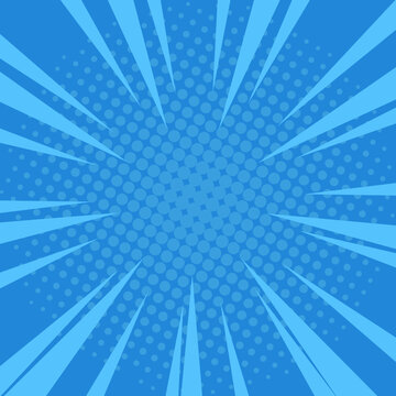 Blue Comic Background