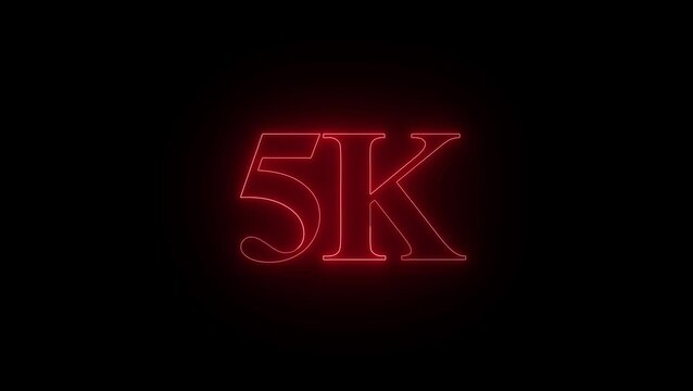 Glowing neon open 5k, flower, like, comment, sign on black background for business night design 4k video