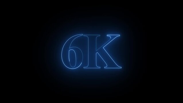 Glowing neon open 6k, flower, like, comment, sign on black background for business night design 4k video