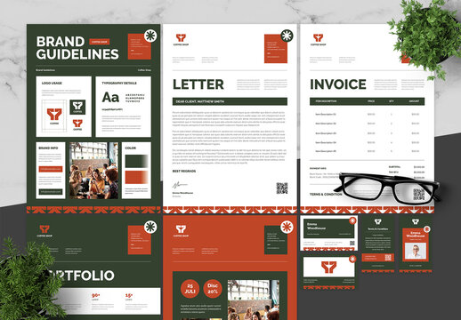 Green Brown Coffee Shop Brand Guidelines