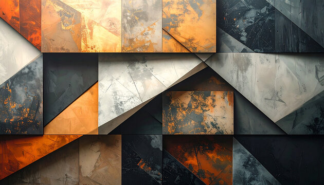 Abstract geometric composition