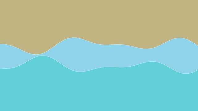 109 Wave Line Light Blue 2Lines Fast Down B - Animated Background Loop