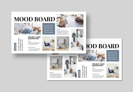 Mood Board Template Design