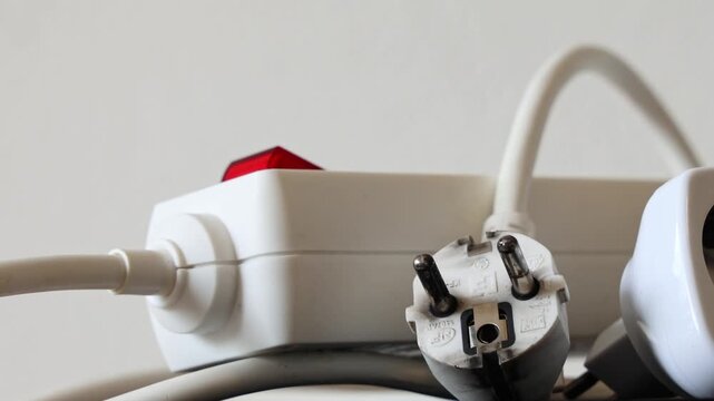 Short circuit damage, burnt electric socket and extension cable wiring