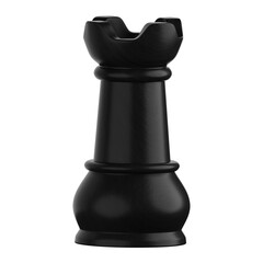 Black Chess Rook Piece © uigodesign
