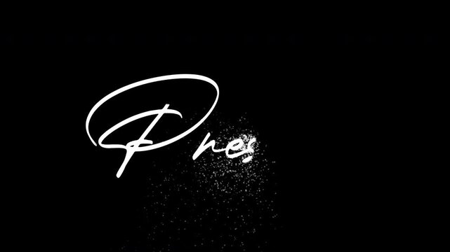 Luxury Prestige Calligraphy Text Design