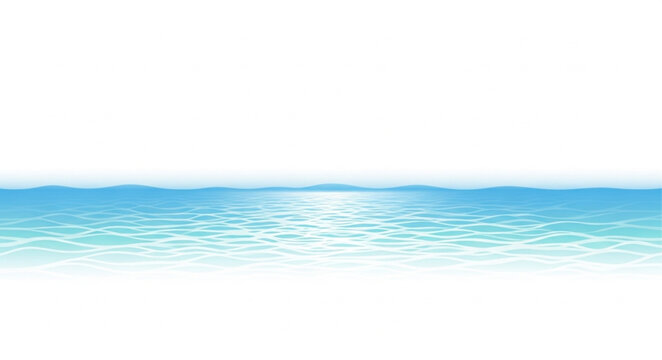 Calm Ocean Water Surface with Gentle Waves and Sunlight Reflection.