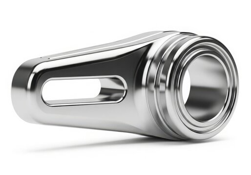Shiny metallic throttle body adapter for engine components