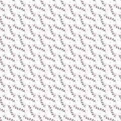 Fototapeta premium Minimal Ditsy Floral Seamless Pattern With Hand-Drawn Twigs And Small Orange Blossoms