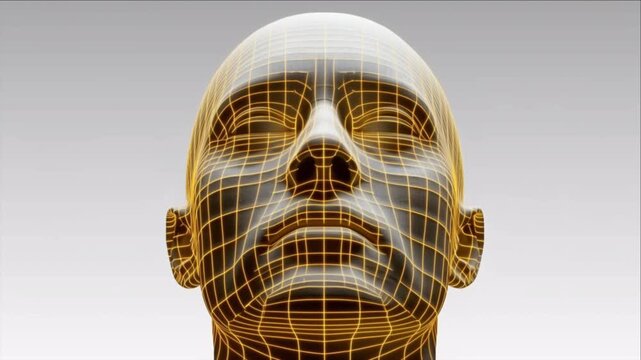 3Dプリントで構築される精密ゾンビマスクの造形と琥珀色LEDの点火タイムラプス