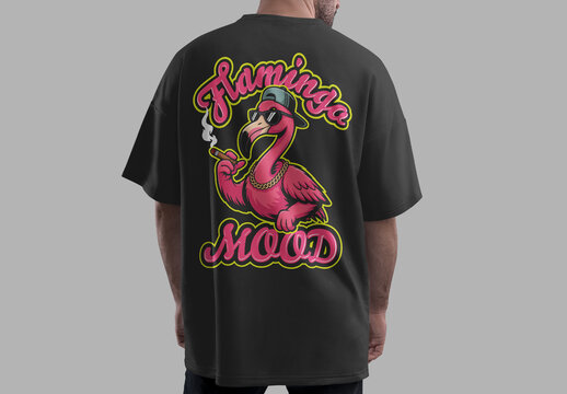 Cool Flamingo Graphic Tshirt Design Funny Summer Apparel Print