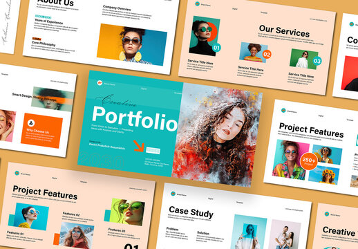 Creative Portfolio Presentation Template Layout