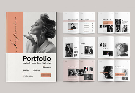 Inspiration Portfolio Design Template Layout