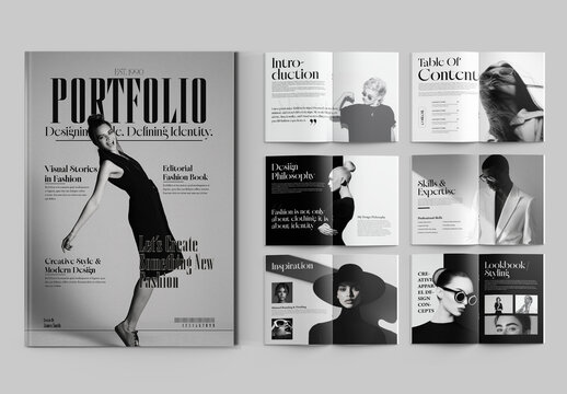 Minimal Fashion Portfolio Book Design