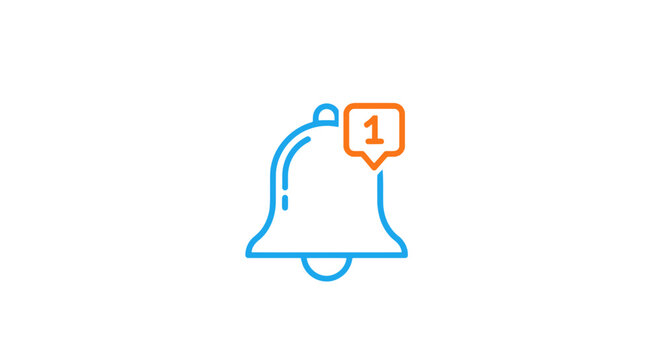Notification Bell Icon Alert Symbol.