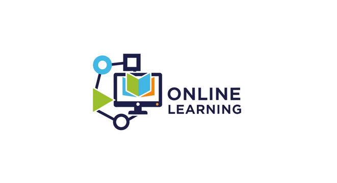 Online Learning Education Technology Logo.