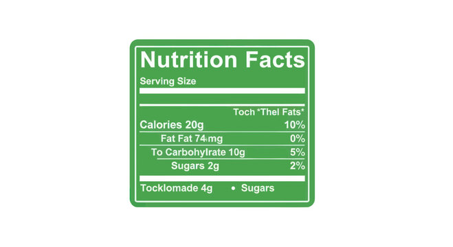 Nutrition Facts Label - Healthy Eating and Diet Information