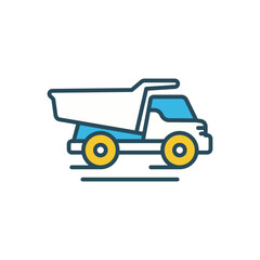 Naklejka premium Dump Truck Icon