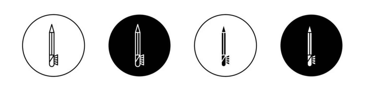 Eyeliner icons vector graphics collection on white background