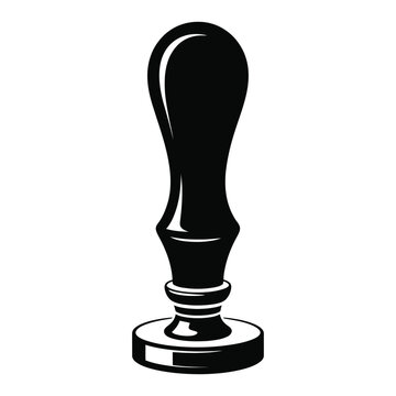 Vintage beer tap handle shape in black silhouette high quality professional detailed modern elegant