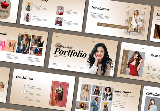 Modern Fashion Designer Portfolio Presentation