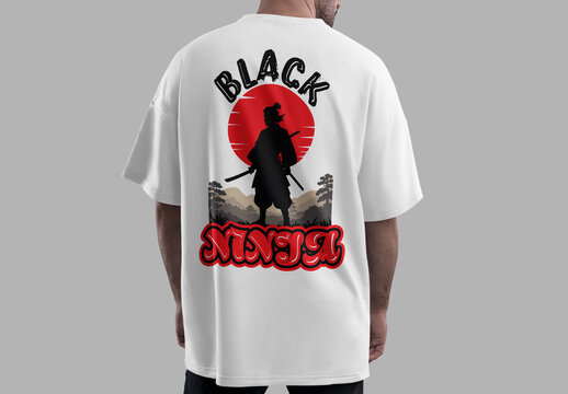 Samurai Vintage Streetwear Tshirt Design