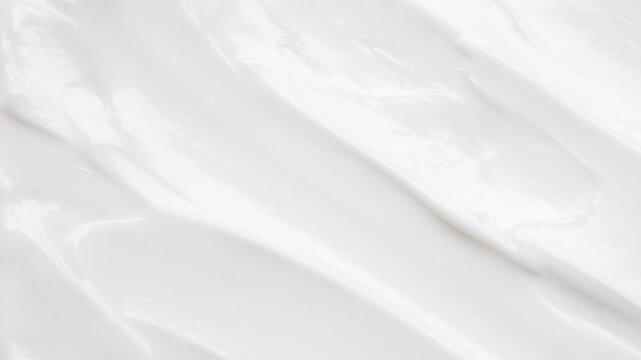 White lotion beauty skincare cream texture cosmetic product background stop motion