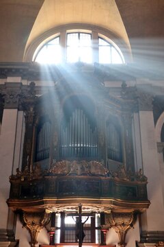 Inside of San Moise (church) in Venice, Italy