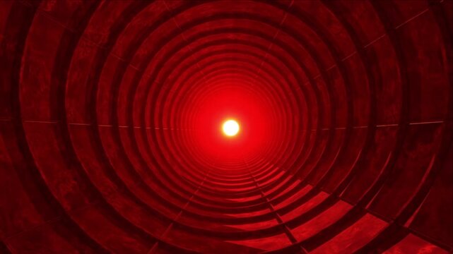 地下トンネル構造体と防潮堤ハブの構築および赤色LEDの点火タイムラプス