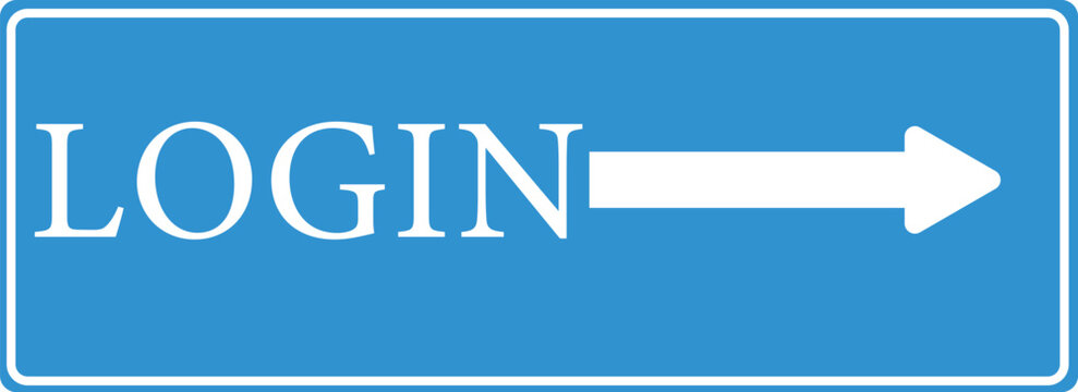 Login Button with Arrow in Blue and White for Web Interface