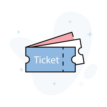 Tickets Vector Fill outline Icons Eps 10 File