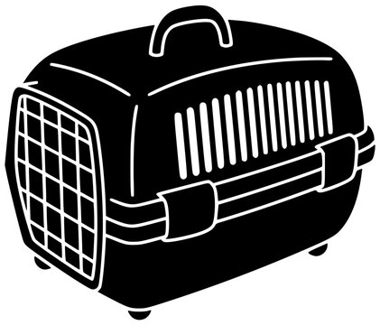animal illustration pet silhouette travel logo safety icon carrier outline cat transportation journey trip transport domestic veterinary care vacation shape adults vector graphic background
