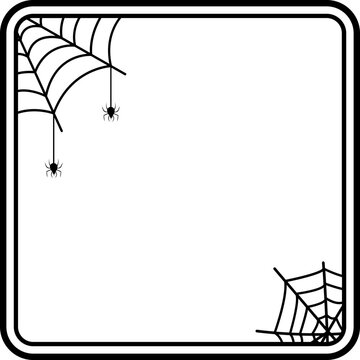 Halloween Spider Web Frame
